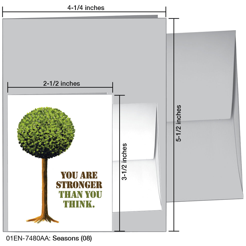 Seasons (08), Greeting Card (7480AA), Enclosure, www.printedcanvas.com