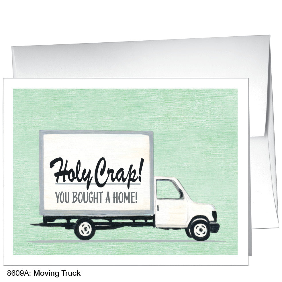 Moving Truck, Greeting Card (8609A), Front, www.printedcanvas.com