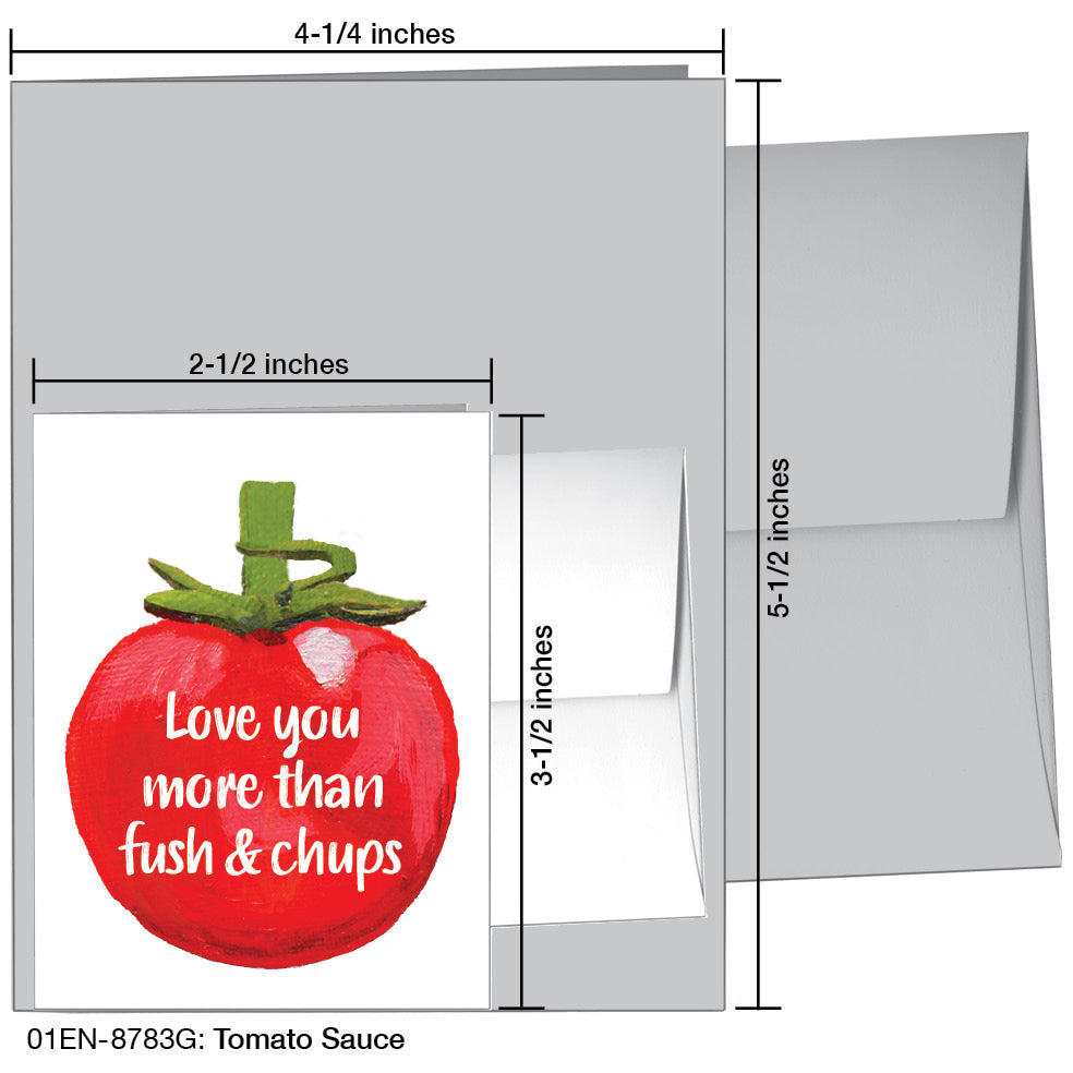 Tomato Sauce, Greeting Card (8783G), Enclosure, www.printedcanvas.com