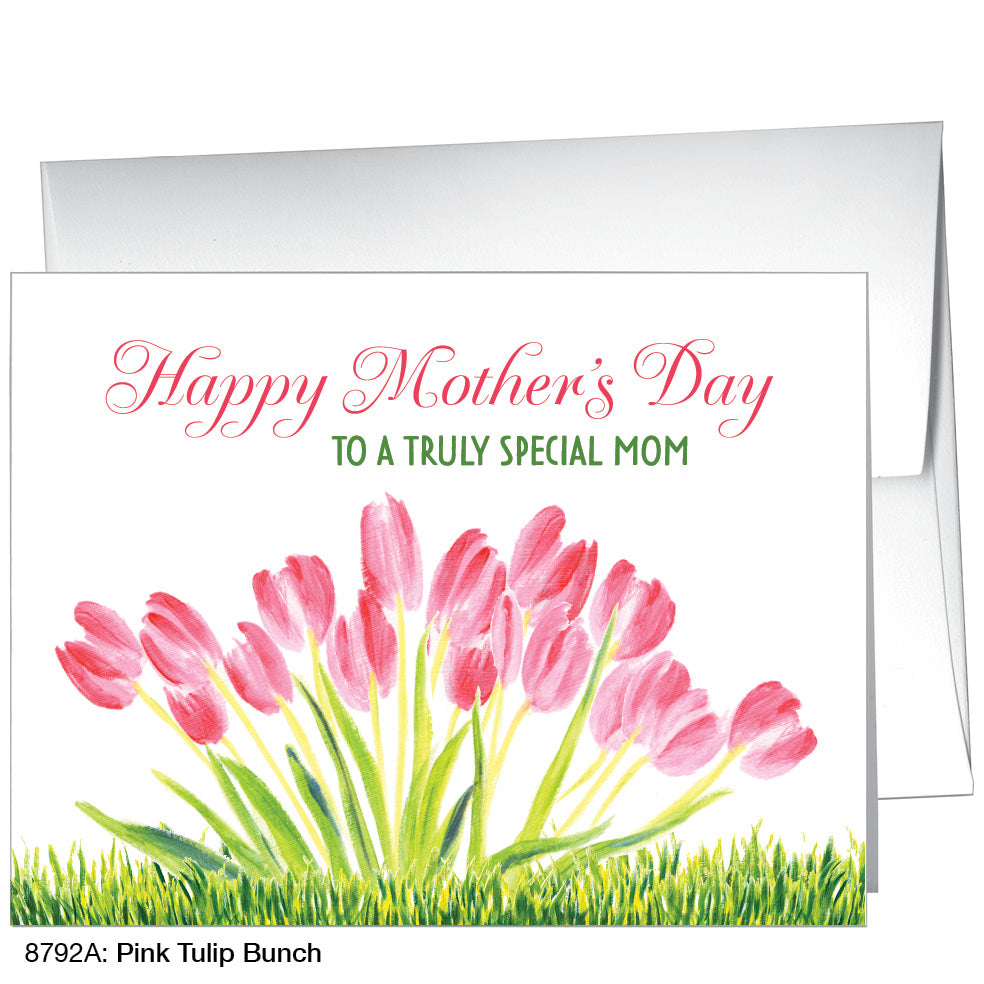 Pink Tulip Bunch, Greeting Card (8792B), A2, printedcanvas.com