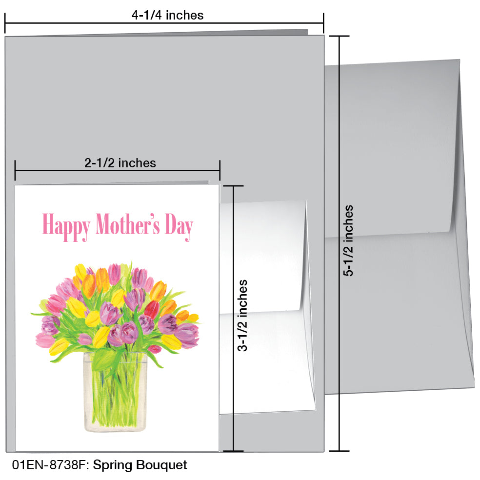 Spring Bouquet, Greeting Card (8738F), Enclosure, printedcanvas.com