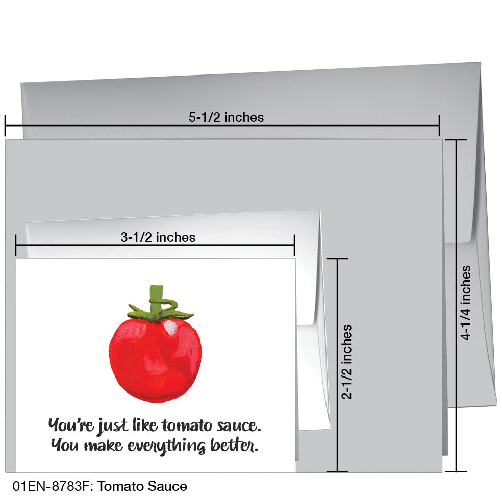 Tomato Sauce, Greeting Card (8783F), Enclosure, www.printedcanvas.com