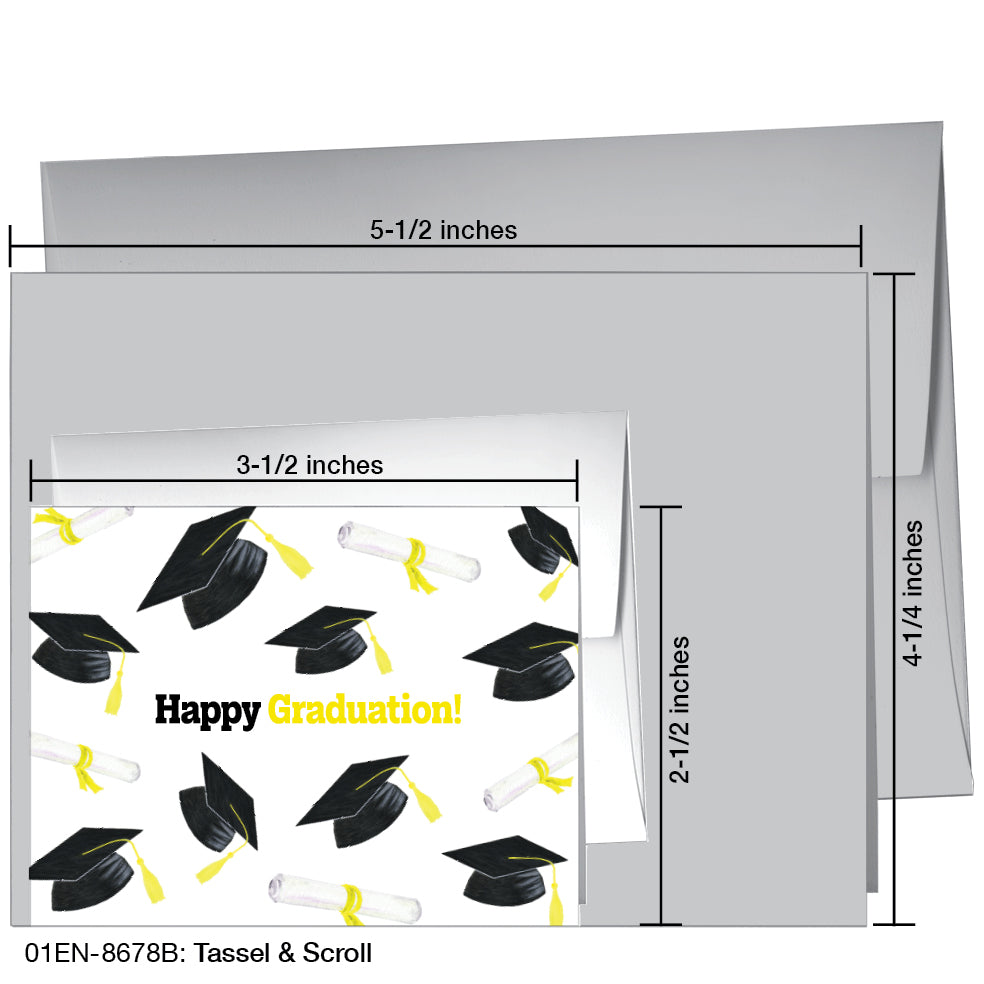 Tassel & Scroll, Greeting Card (8678B), Enclosure, www.printedcanvas.com