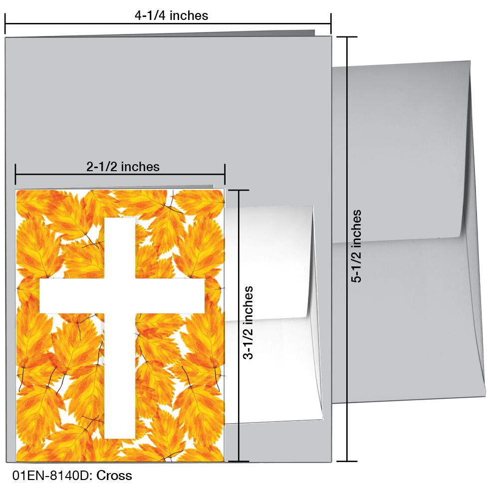 Cross, Greeting Card (8140D), Enclosure, www.printedcanvas.com