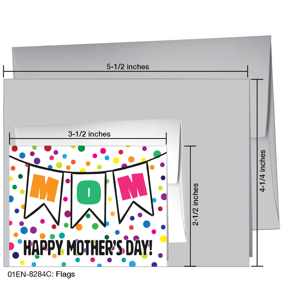 Flags, Greeting Card (8284C), Enclosure, www.printedcanvas.com