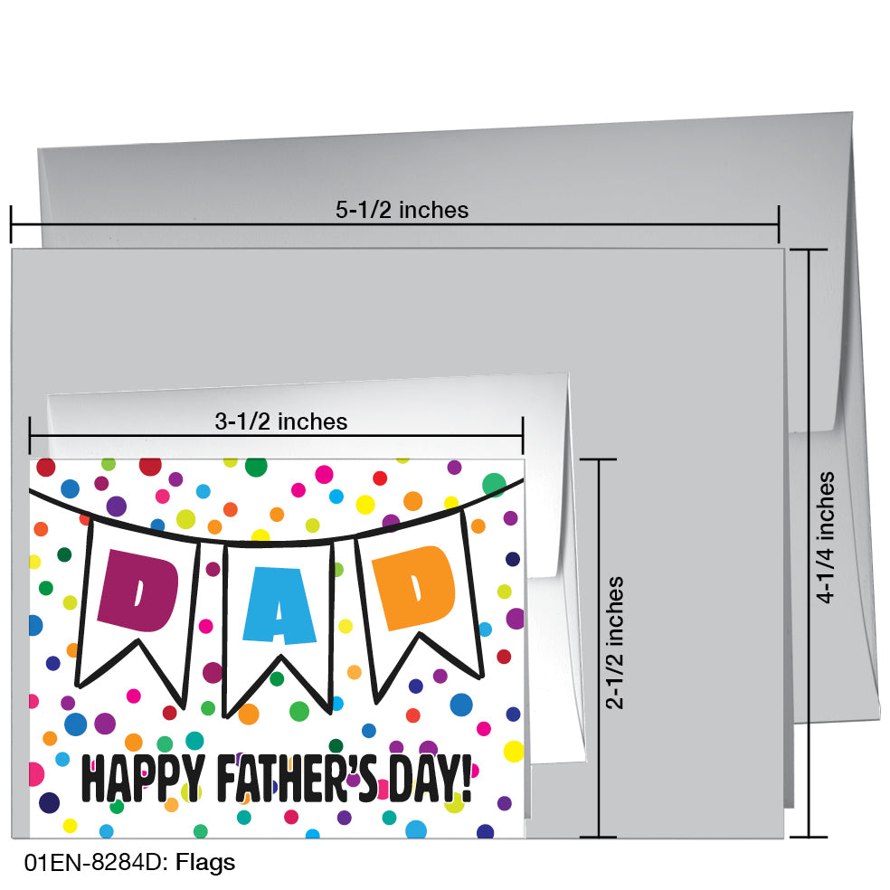 Flags, Greeting Card (8284D), Enclosure, www.printedcanvas.com