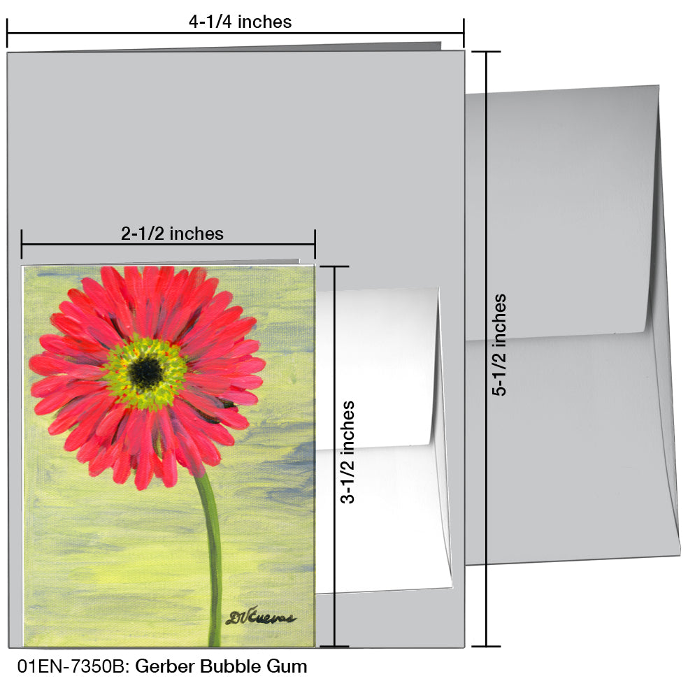 Gerber Bubble Gum, Greeting Card (7350B), Enclosure Card, www.printedcanvas.com