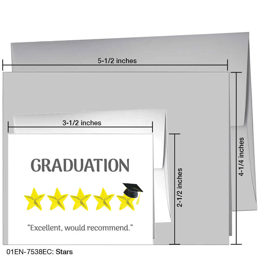 Stars, Greeting Card (7538EC), Enclosure, www.printedcanvas.com