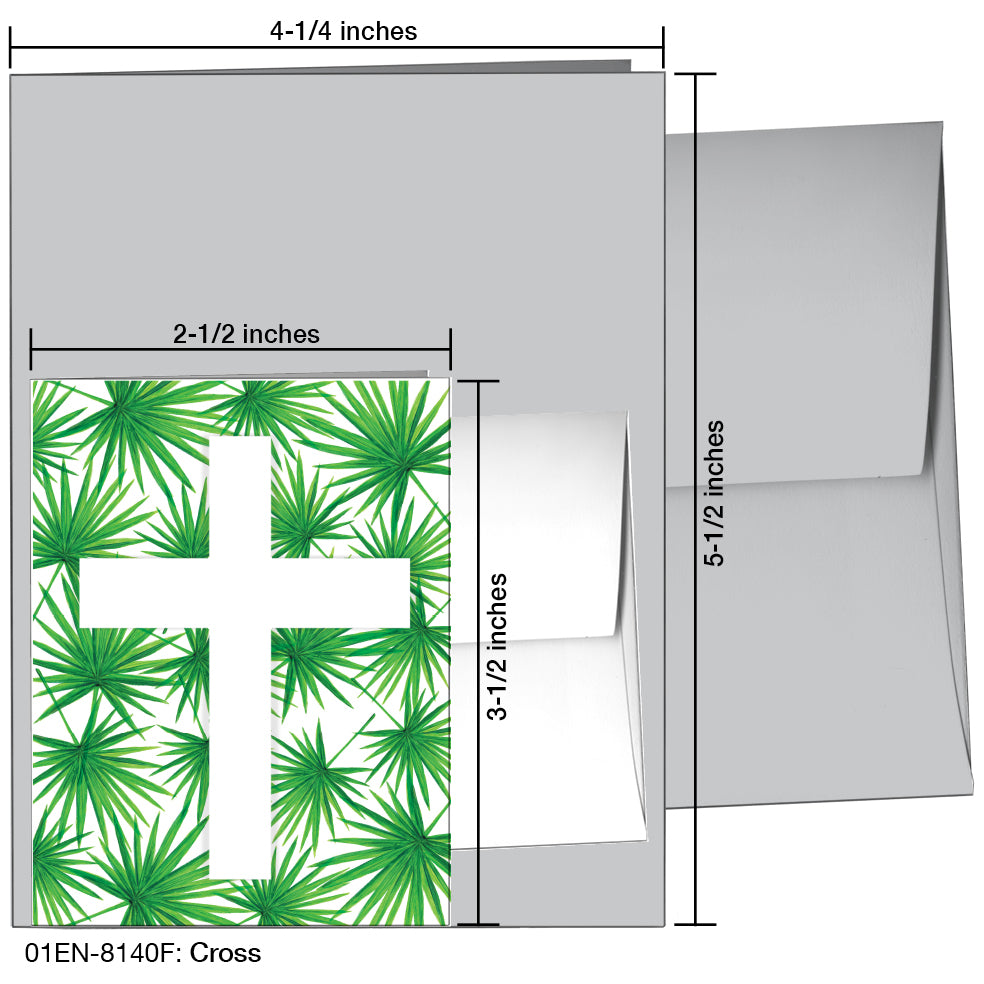 Cross, Greeting Card (8140F), Enclosure, www.printedcanvas.com