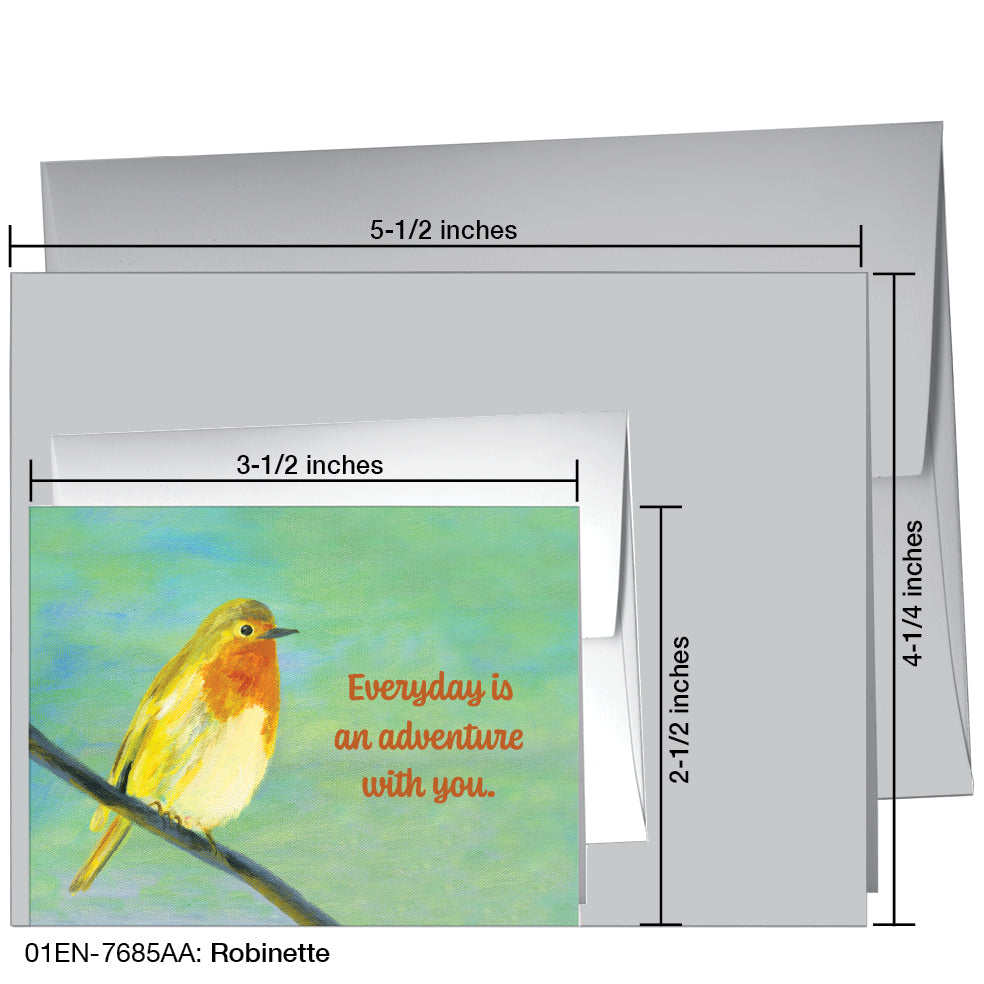 Robinette, Greeting Card (7685AA), Enclosure, www.printedcanvas.com