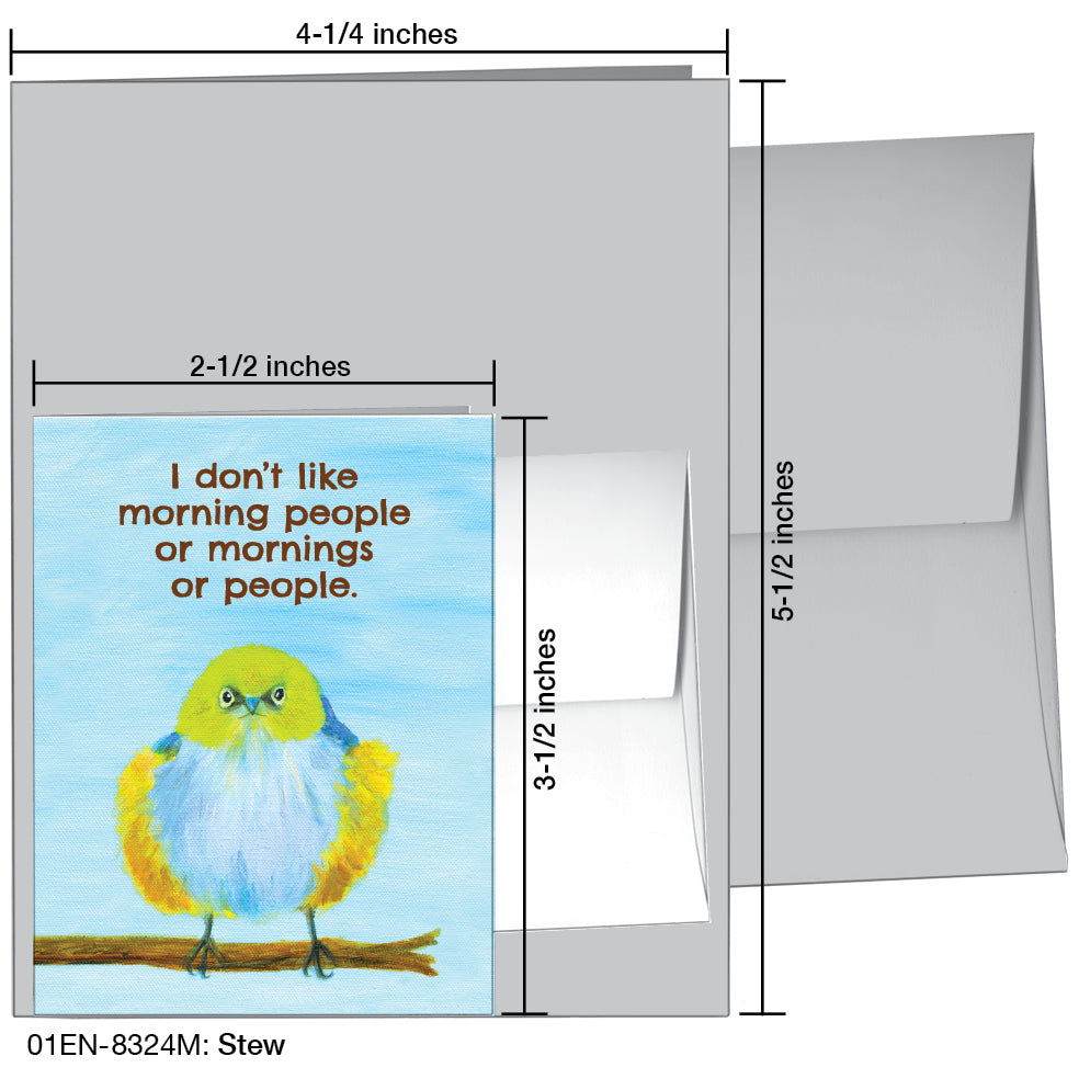 Stew, Greeting Card (8324M), Enclosure, www.printedcanvas.com