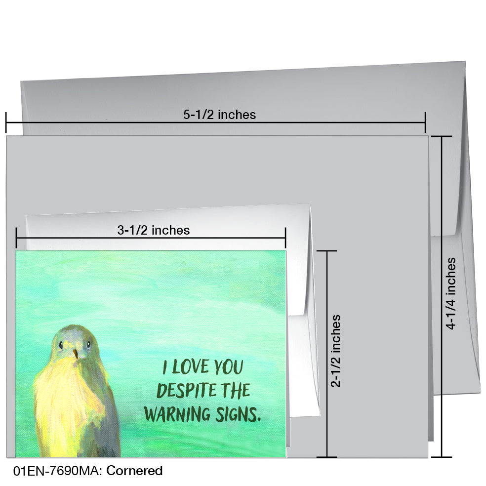 Cornered, Greeting Card (7690MA), Enclosure, www.printedcanvas.com