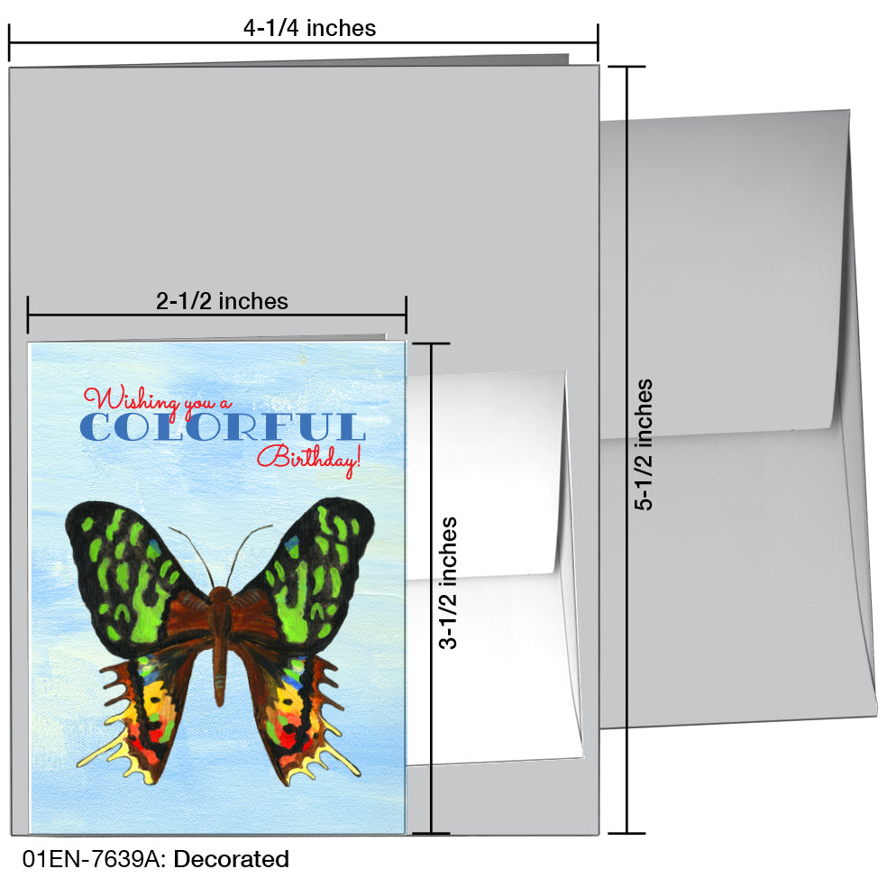 Decorated, Greeting Card (7639A), Enclosure, www.printedcanvas.com