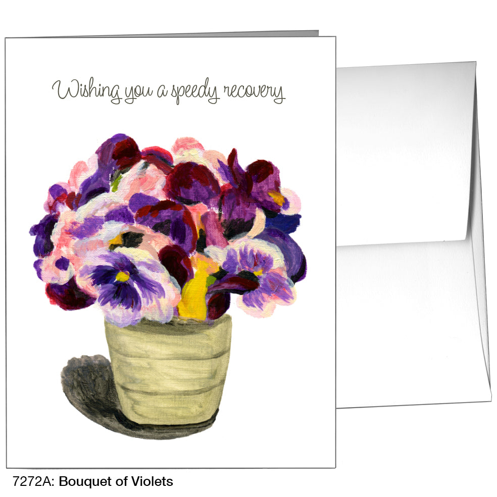 Bouquet of Violets, Greeting Card (7272A), A2, printedcanvas.com