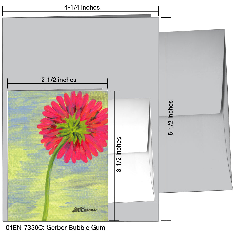 Gerber Bubble Gum, Greeting Card (7350C), Enclosure Card, printedcanvas.com