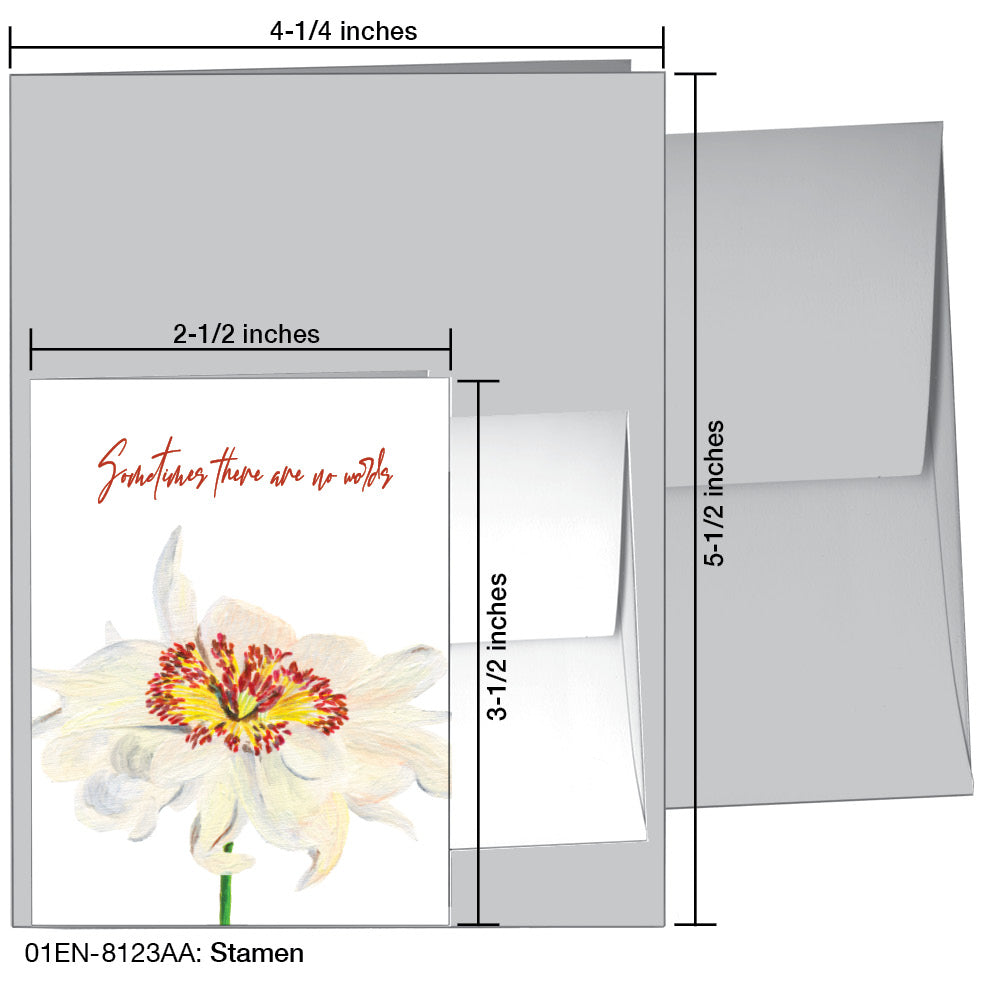 Stamen, Greeting Card (8123AA), Enclosure, printedcanvas.com