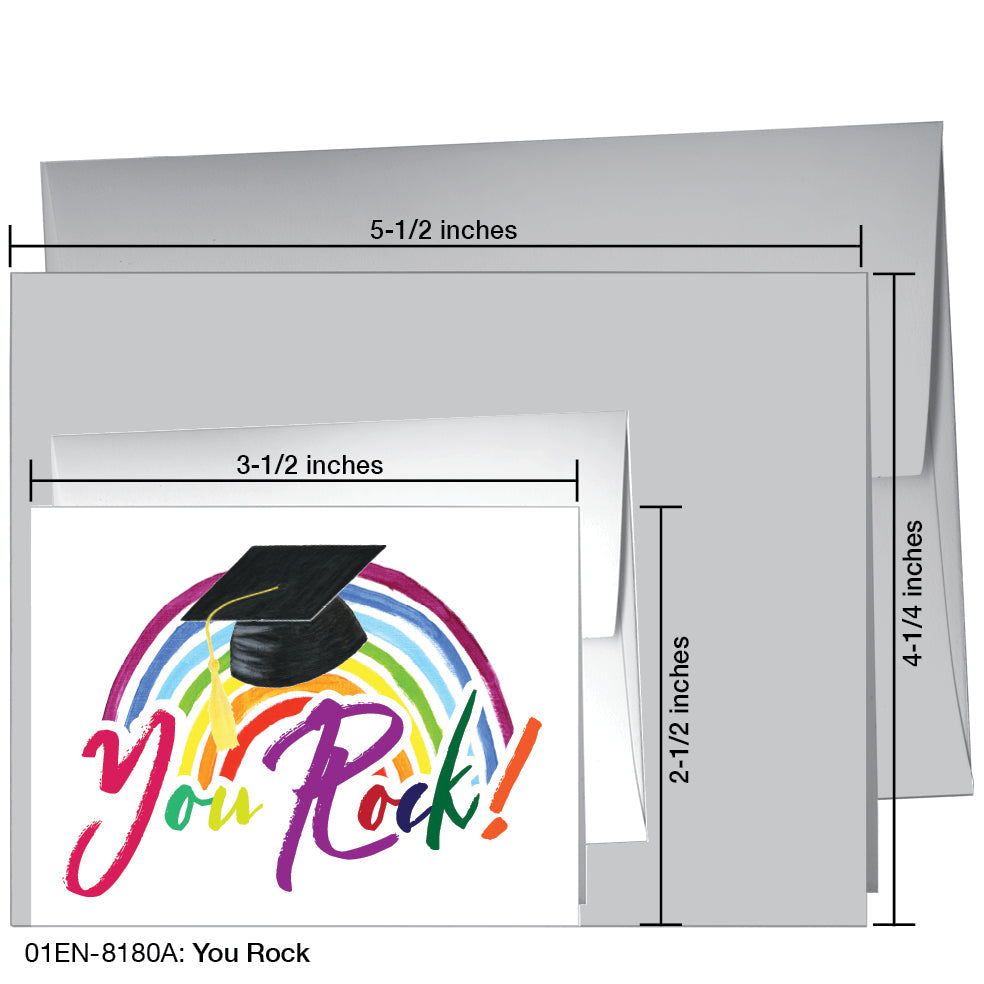You Rock, Greeting Card (8180A), Enclosure, www.printedcanvas.com