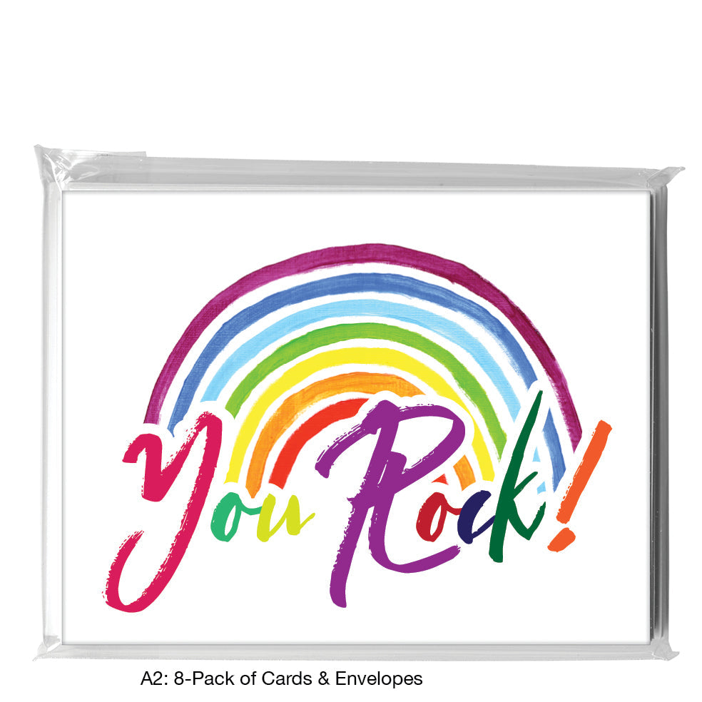 You Rock, Greeting Card (8180B), A2 Card 8-Pack, www.printedcanvas.com