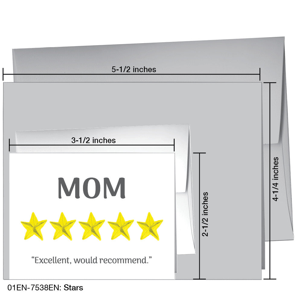 Stars, Greeting Card (7538EN), Enclosure, www.printedcanvas.com