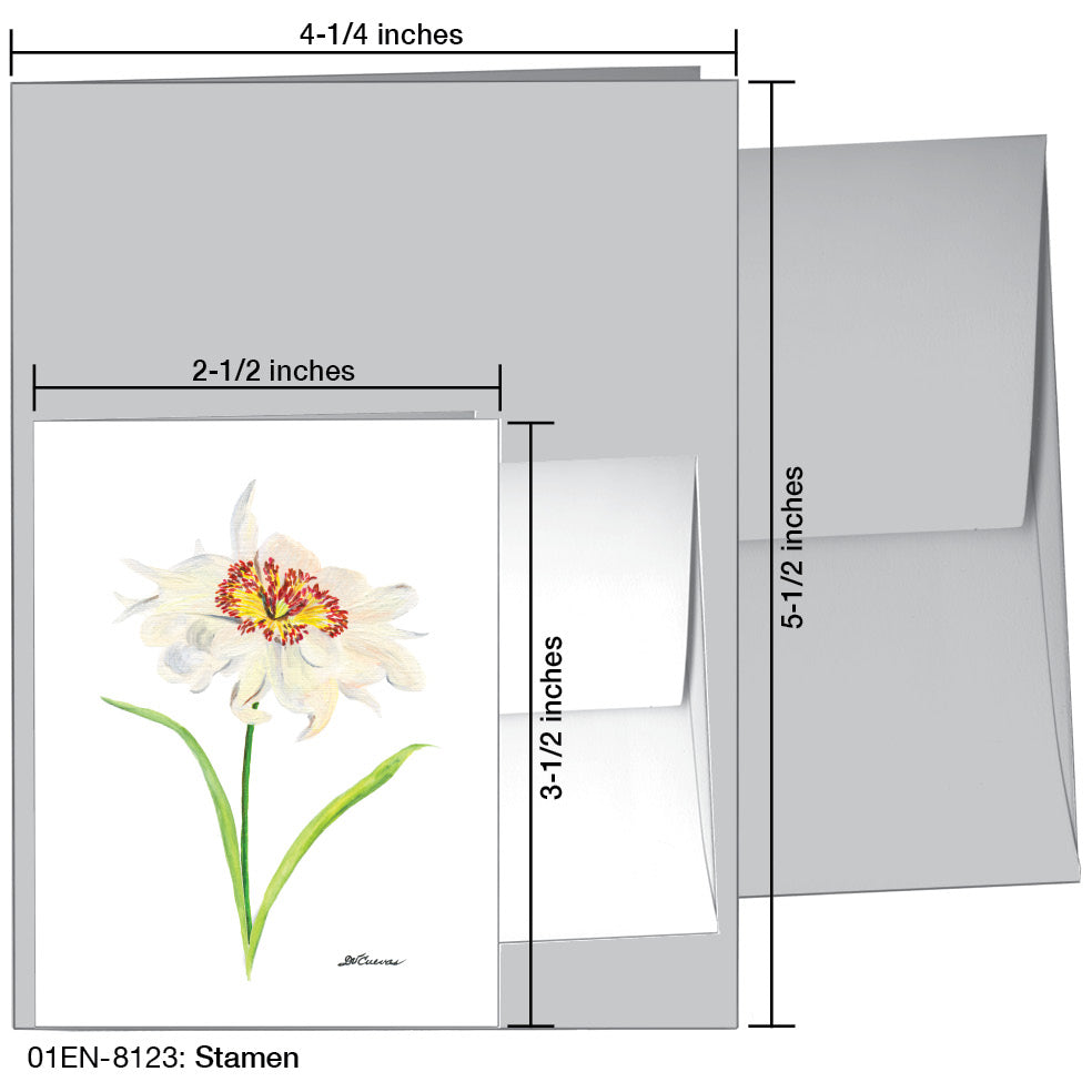 Stamen, Greeting Card (8123C), Enclosure, www.printedcanvas.com