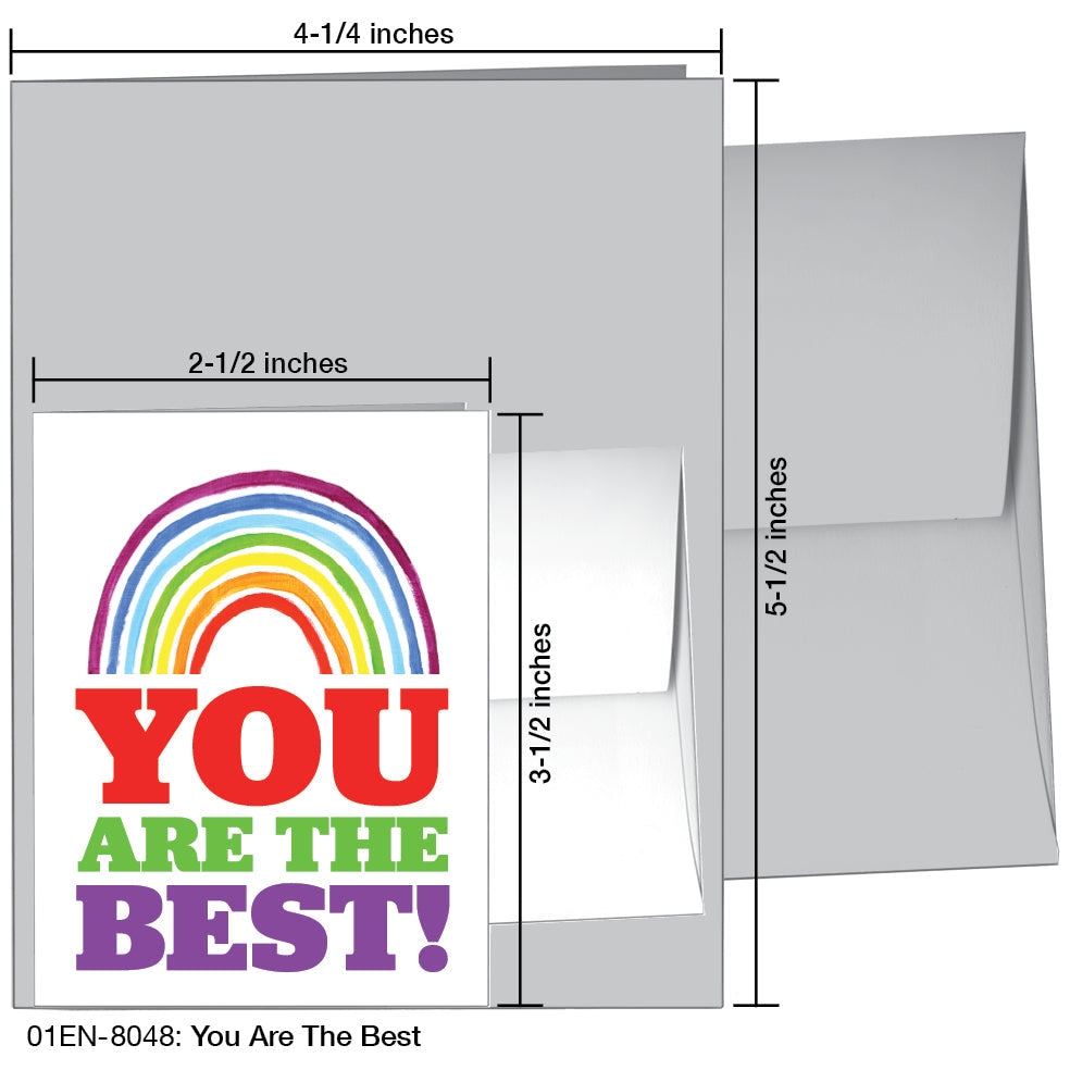 You Are the Best, Greeting Card (8048A), Enclosure Card, www.printedcanvas.com