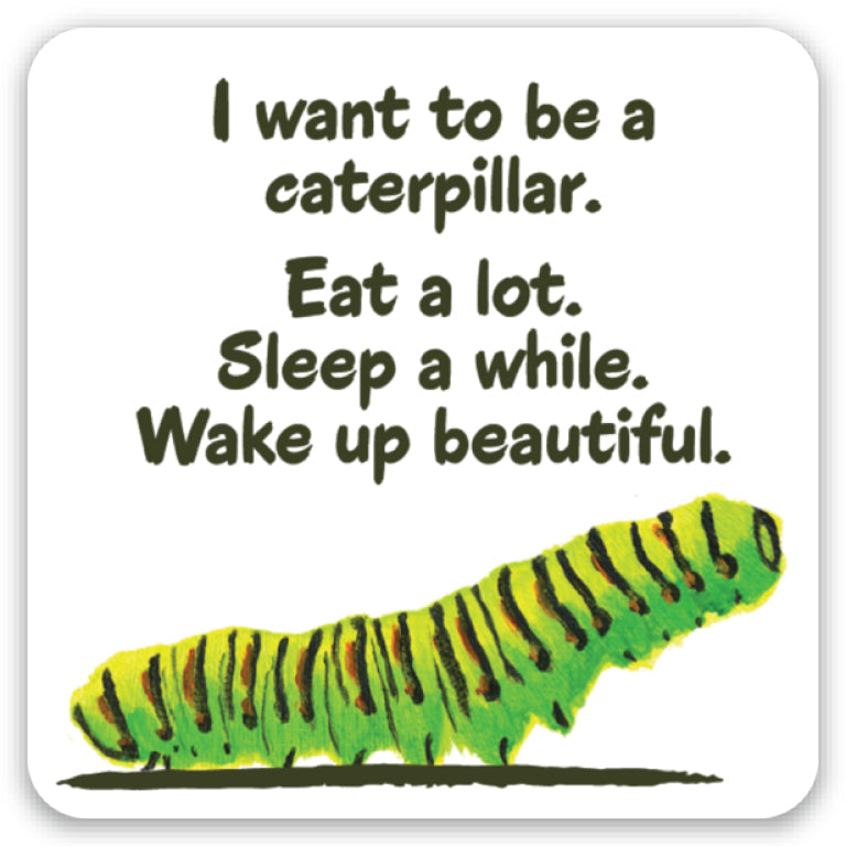 Caterpillar, Sticker (7602HS) - Printed Canvas