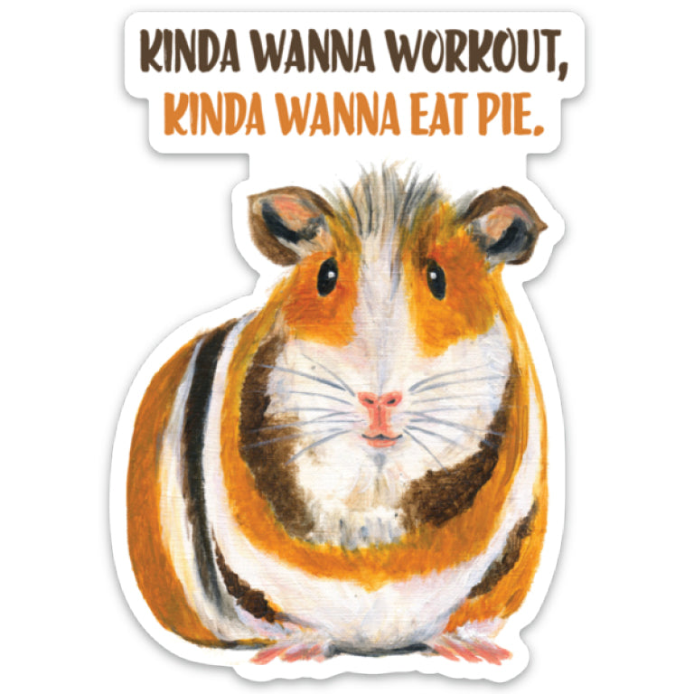 Guinea Pig, Sticker (8078BA) - Printed Canvas