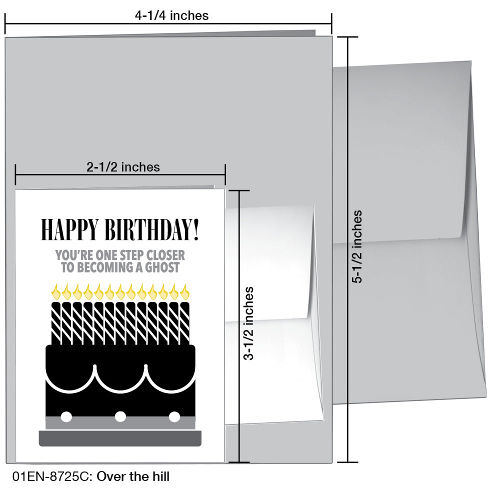 Over the hill, Greeting Card (8725C), Enclosure, www.printedcanvas.com