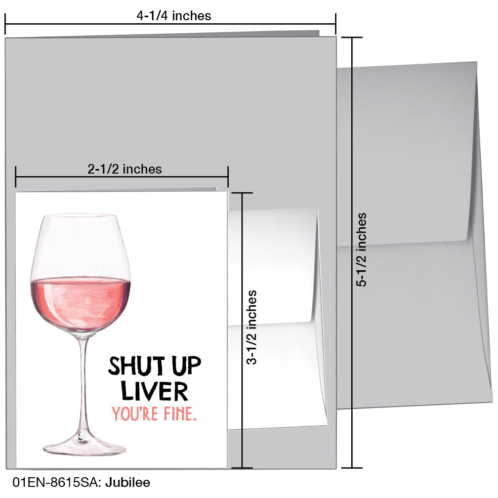 Jubilee, Greeting Card (8615SA), Enclosure, www.printedcanvas.com