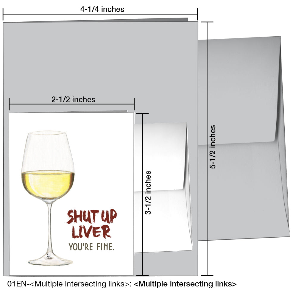Aperitif, Greeting Card (8214QA), Enclosure Card, www.printedcanvas.com