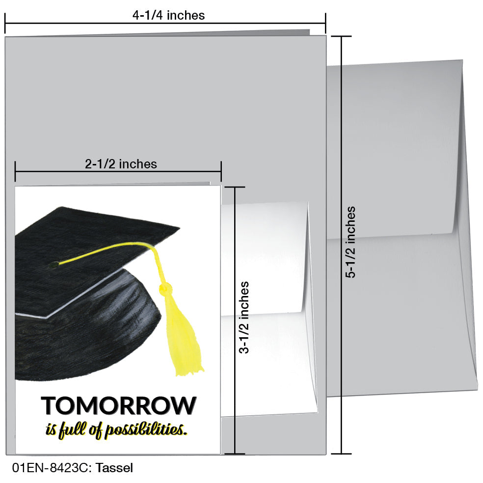 Tassel, Greeting Card (8423C), Enclosure, www.printedcanvas.com