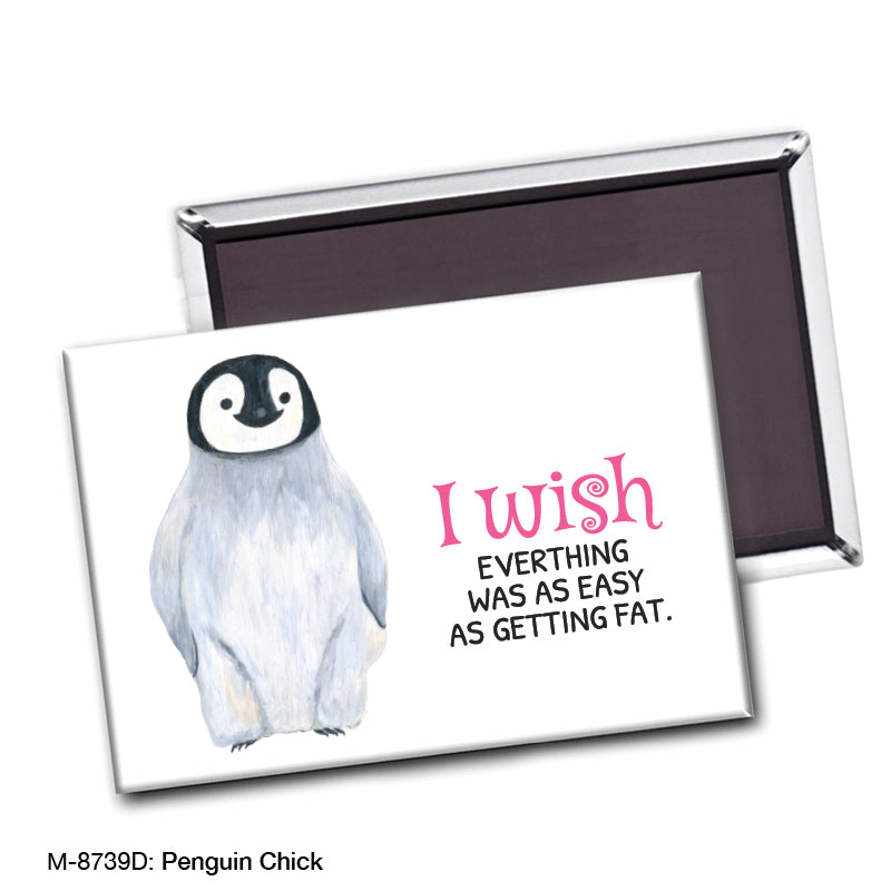 Penguin Chick, Magnet (M-8739D), front, printedcanvas.com