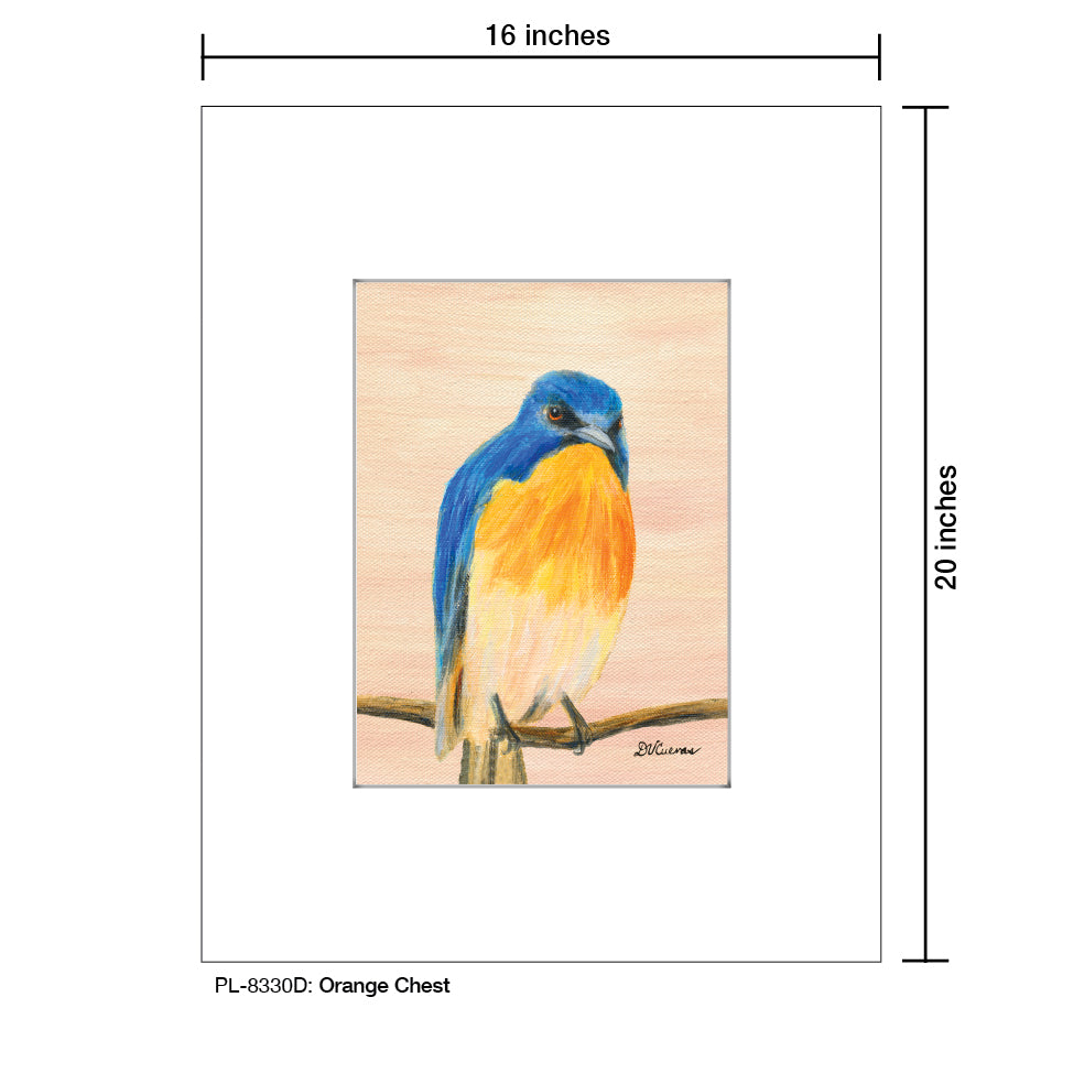 Orange Chest, Print (#8330D), Printe Matted, www.printedcanvas.com