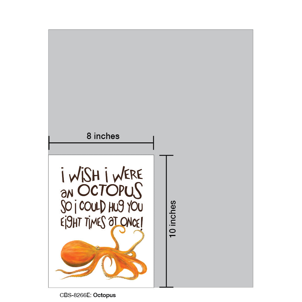Octopus, Card Board (8266E), Card Board: 8x10, printedcanvas.com