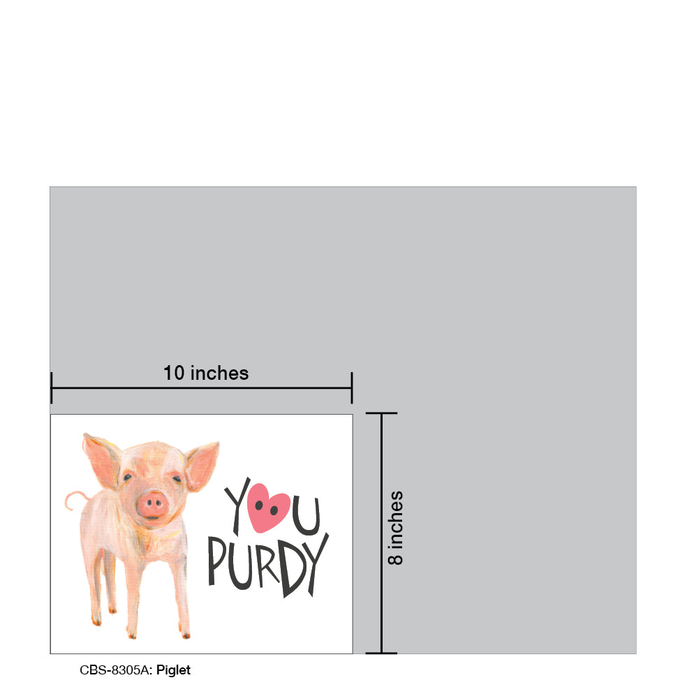 Piglet, Card Board (8305A), Card Board: 8x10, printedcanvas.com