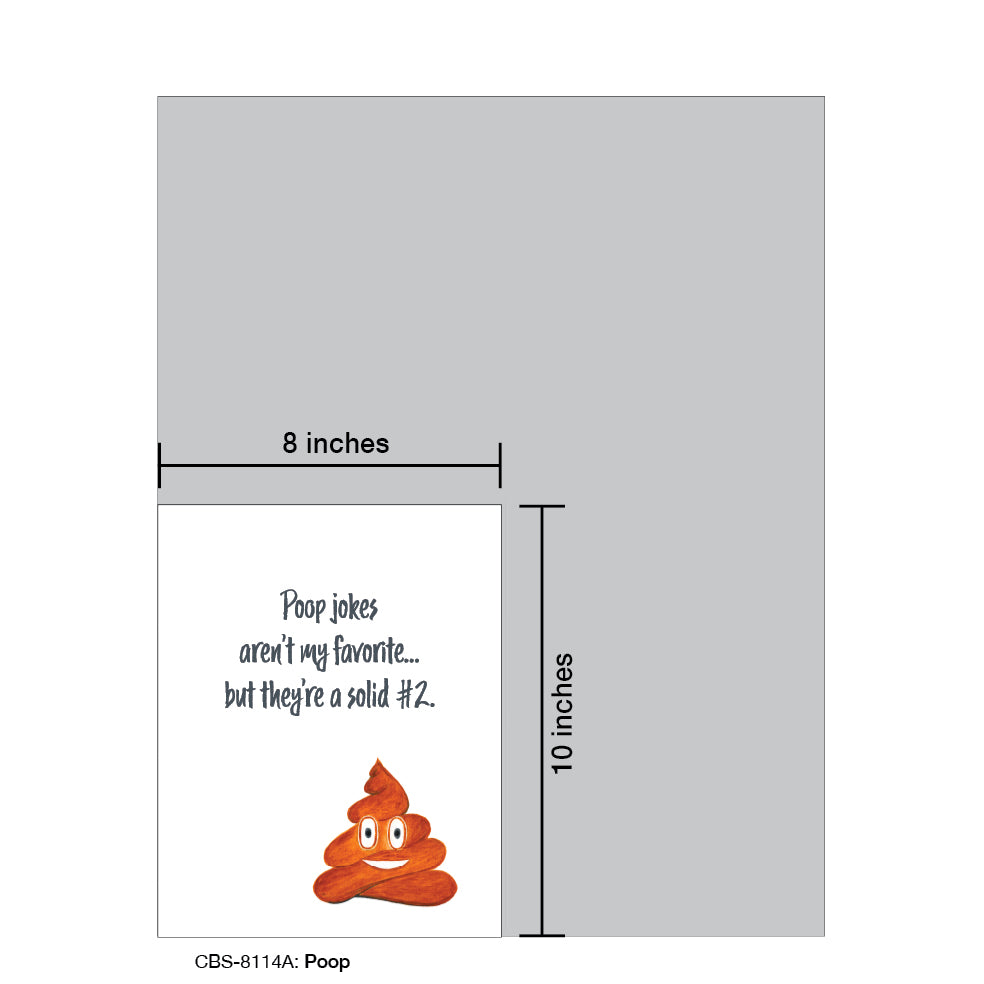 Poop, Card Board (8114A), Card Board: 8x10, printedcanvas.com