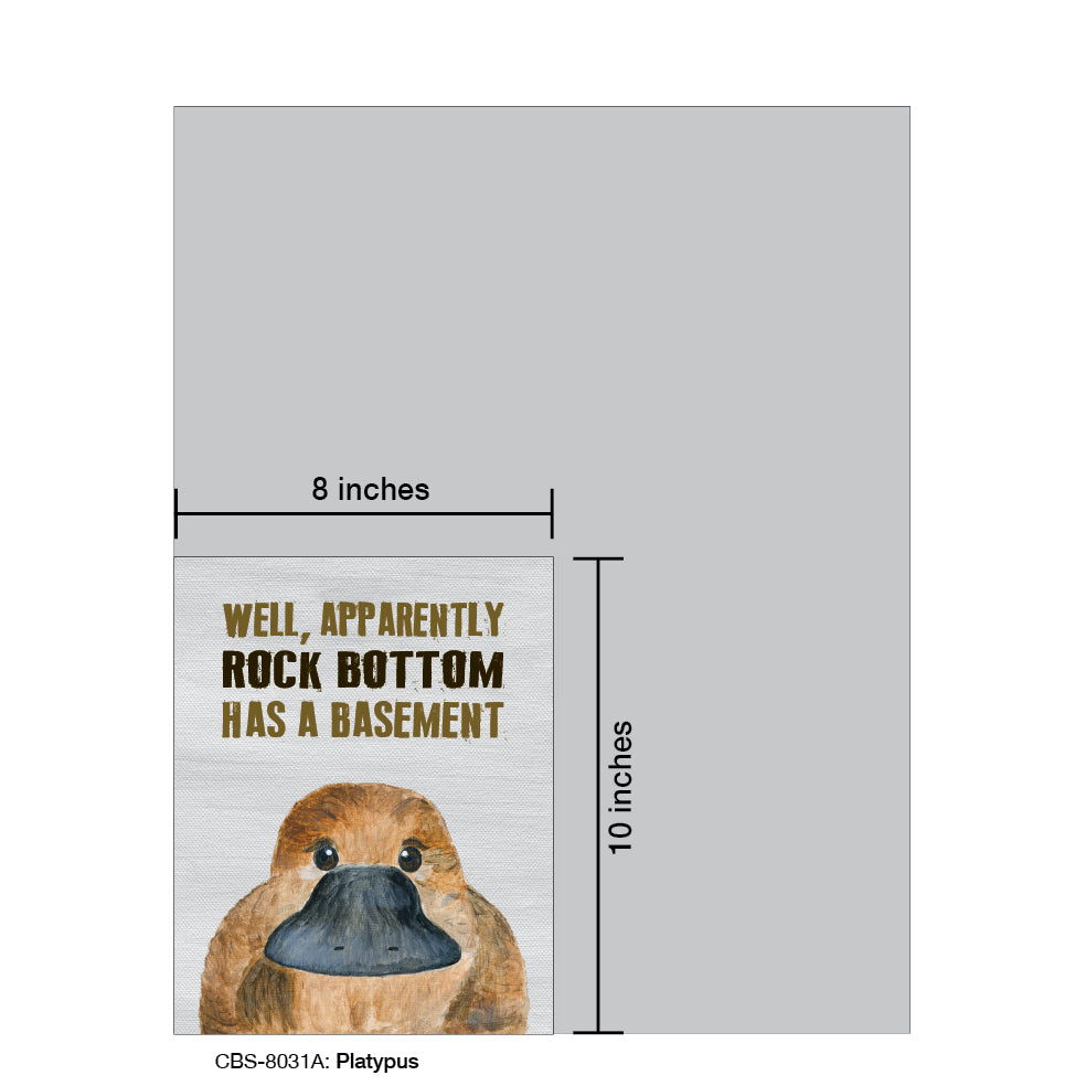 Platypus, Card Board (8031A), Card Board: 8x10, printedcanvas.com