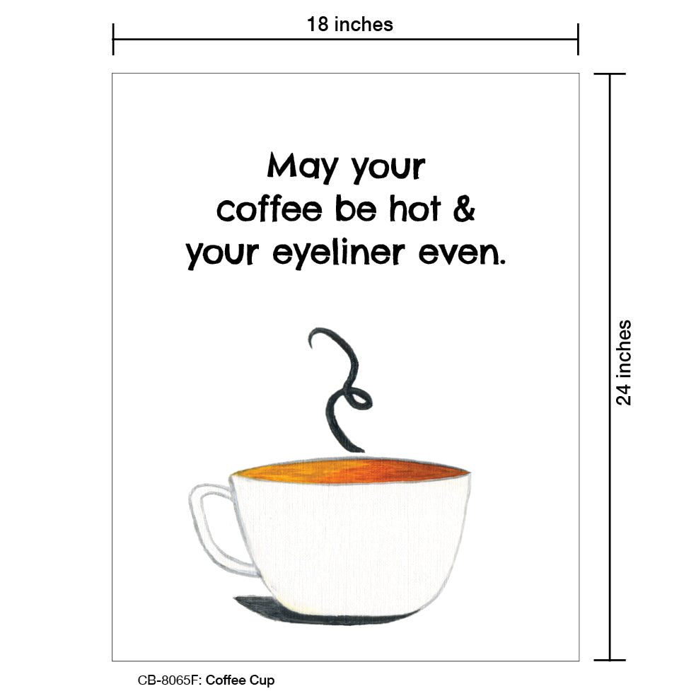 Coffee Cup, Card Board (8065F), Card Board: 18x24, printedcanvas.com