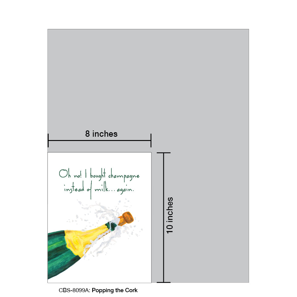 Popping the Cork, Card Board (8099A), Card Board: 8x10, printedcanvas.com