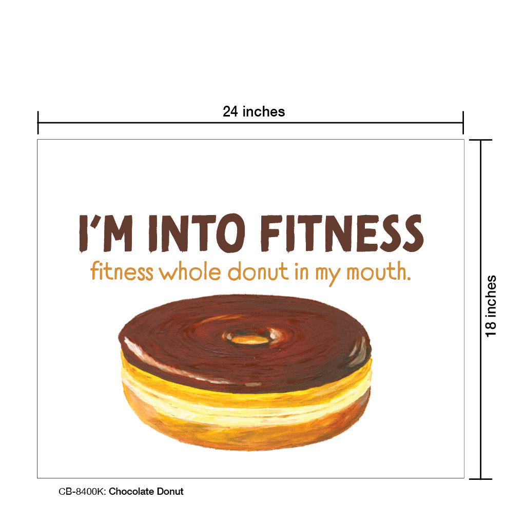 Chocolate Donut, Card Board (8400K), Card Board: 18x24, printedcanvas.com