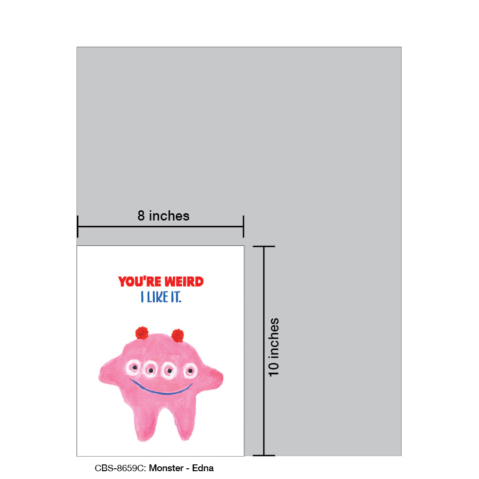Monster - Edna, Card Board (8659C), Card Board: 8x10, printedcanvas.com
