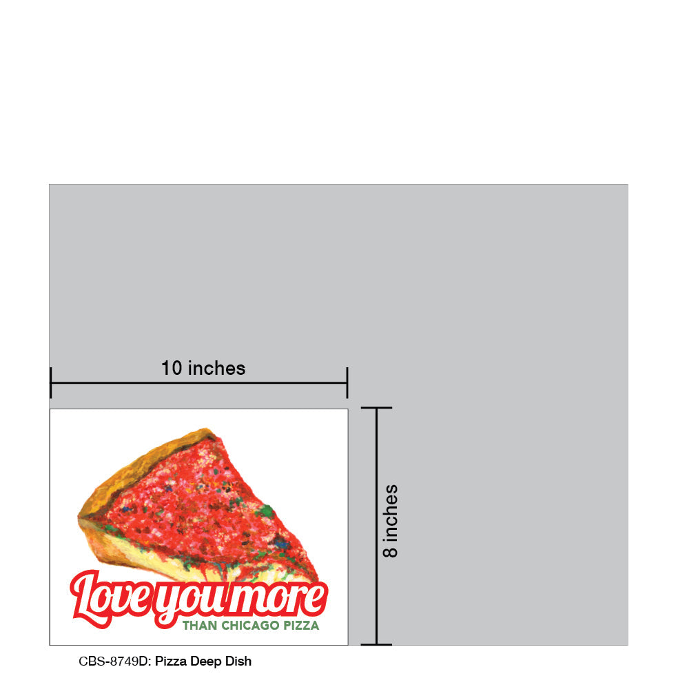 Pizza Deep Dish, Card Board (8749D), Card Board: 8x10, printedcanvas.com