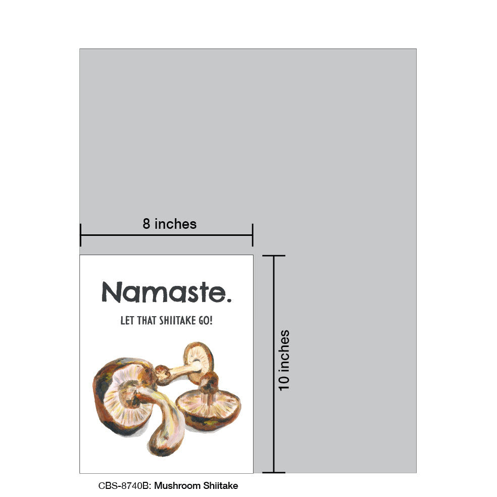 Mushroom Shiitake, Card Board (8740B), Card Board: 8x10, printedcanvas.com