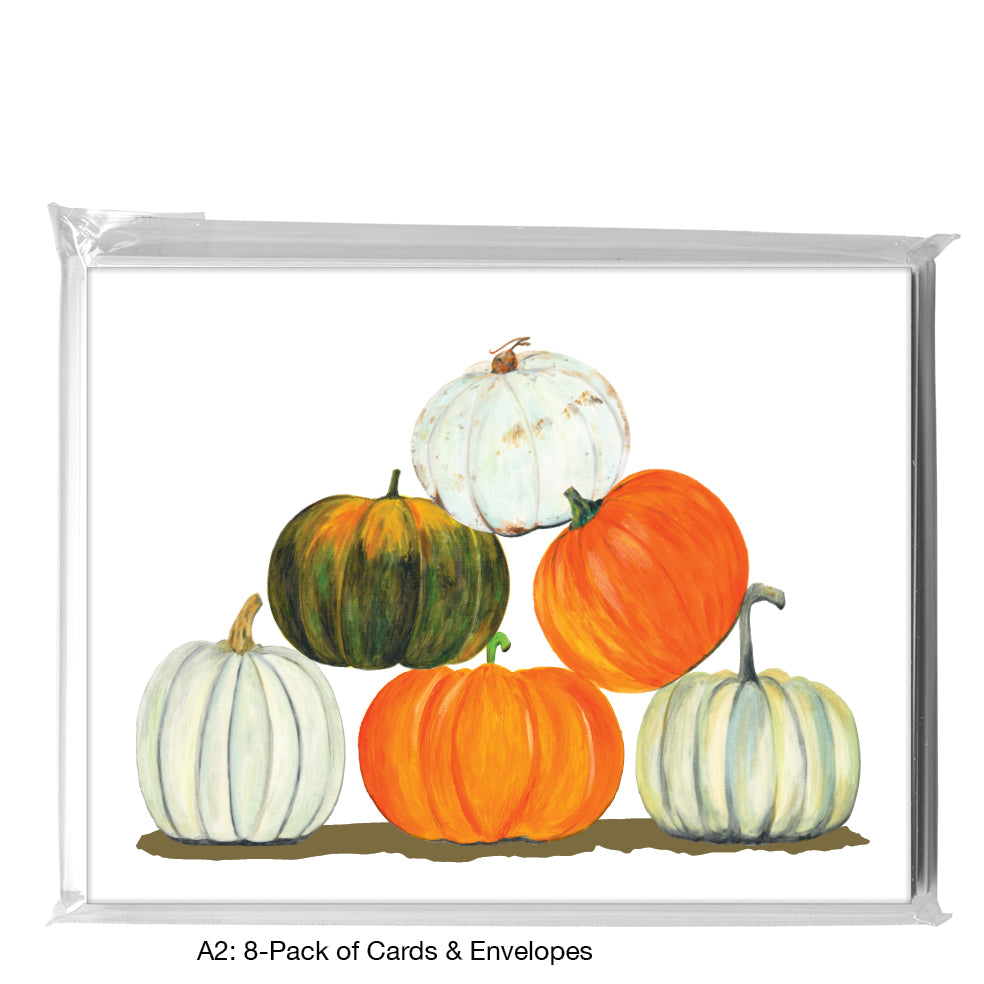 Pumpkins, Greeting Card (8104), A2 8-Pack, printedcanvas.com