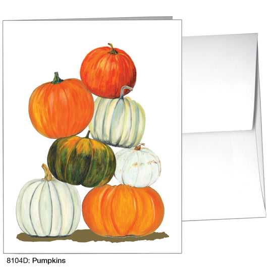 Pumpkins, Greeting Card (8104D), Front, www.printedcanvas.com