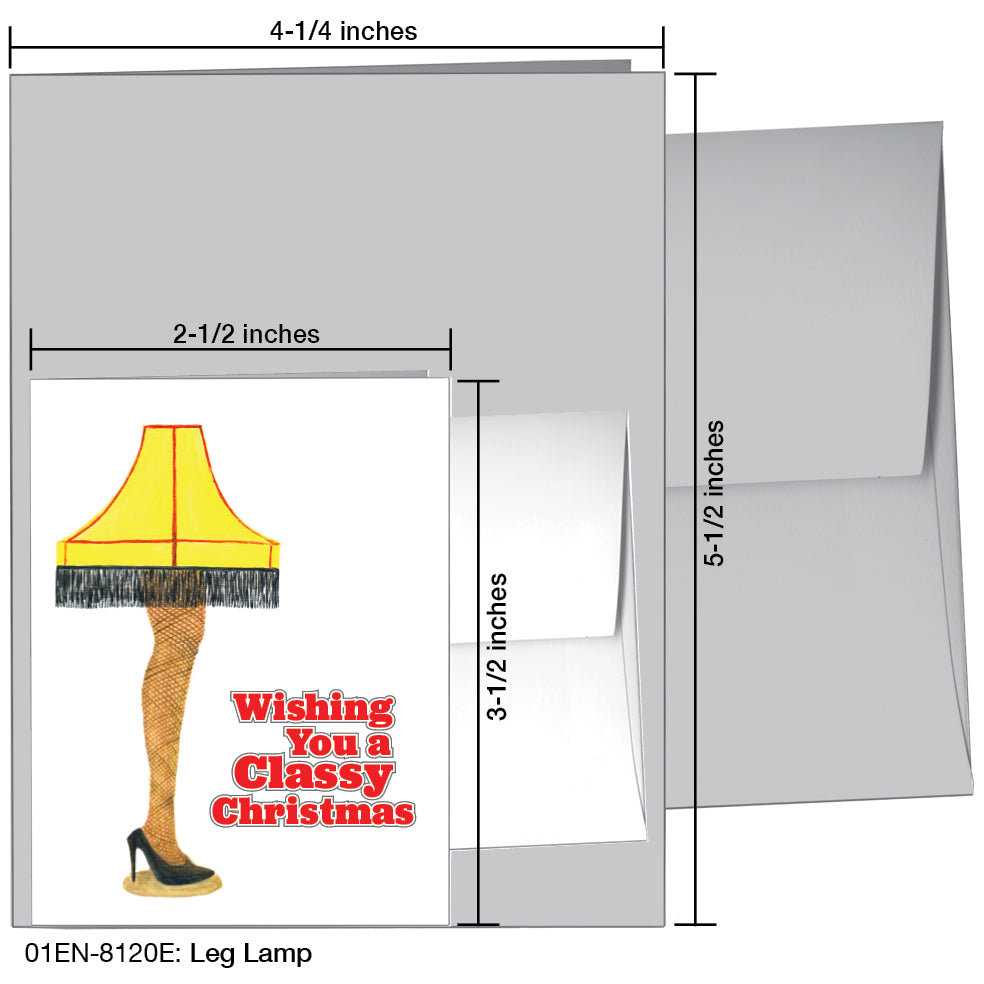 Leg Lamp, Greeting Card (8120E), Enclosure, www.printedcanvas.com