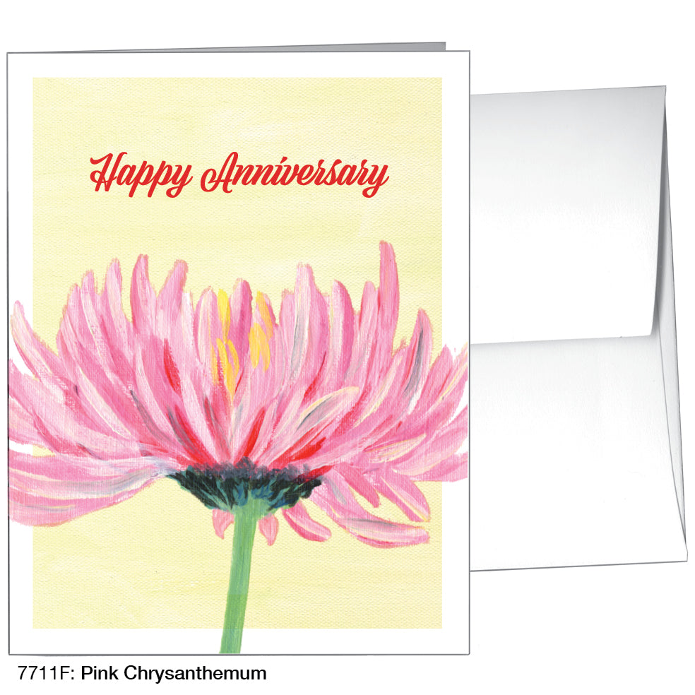 Pink Chrysanthemum, Greeting Card (7711F), A2, printedcanvas.com