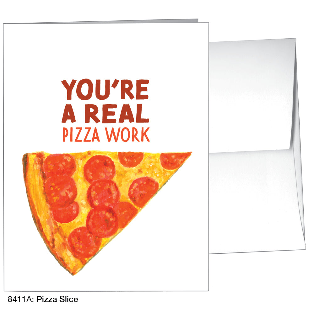 Pizza Slice, Greeting Card (8411A), A2, printedcanvas.com