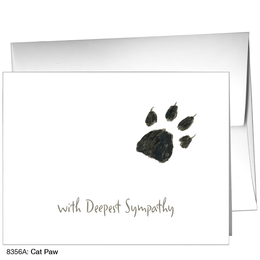 Cat Paw, Greeting Card (8356A), A2, printedcanvas.com