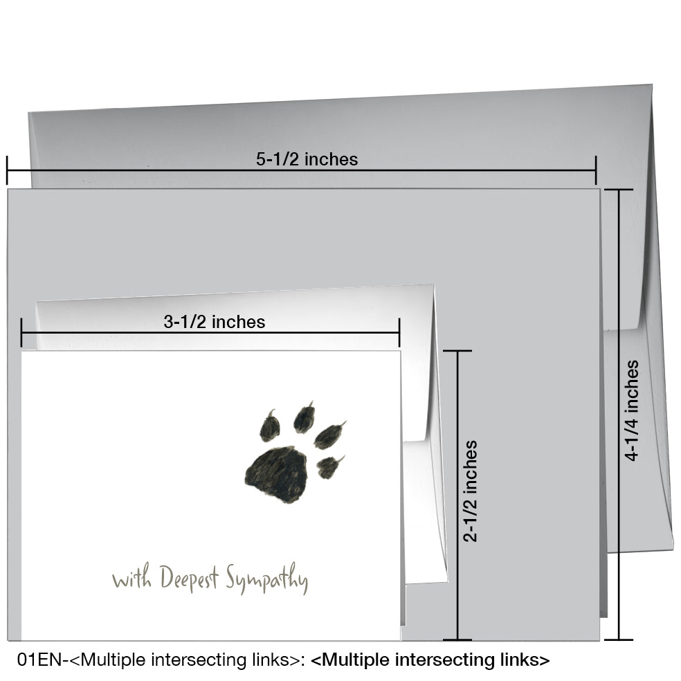 Cat Paw, Greeting Card (8356A), Enclosure, printedcanvas.com